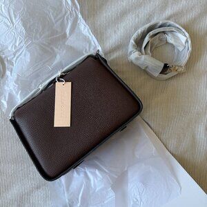 Clementine Bag – Coffee Pebbled Leather (New in Packaging)